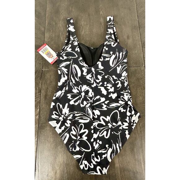 New Hurley Ladies Women's One Piece Swimsuit XSmall XS Ink Fresco HSO1030 NWT - Picture 8 of 8